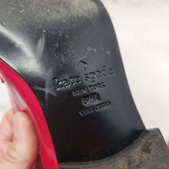 Kate Spade Pink Patent Leather Loafers Dress Shoes Oxford Women's 5.5 - Picture 9 of 9